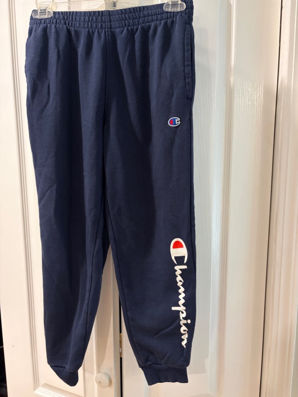 Champion Kids Navy Blue Logo Jogger Sweatpants